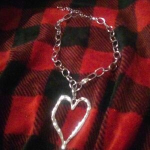 Hammered Heart Necklace
